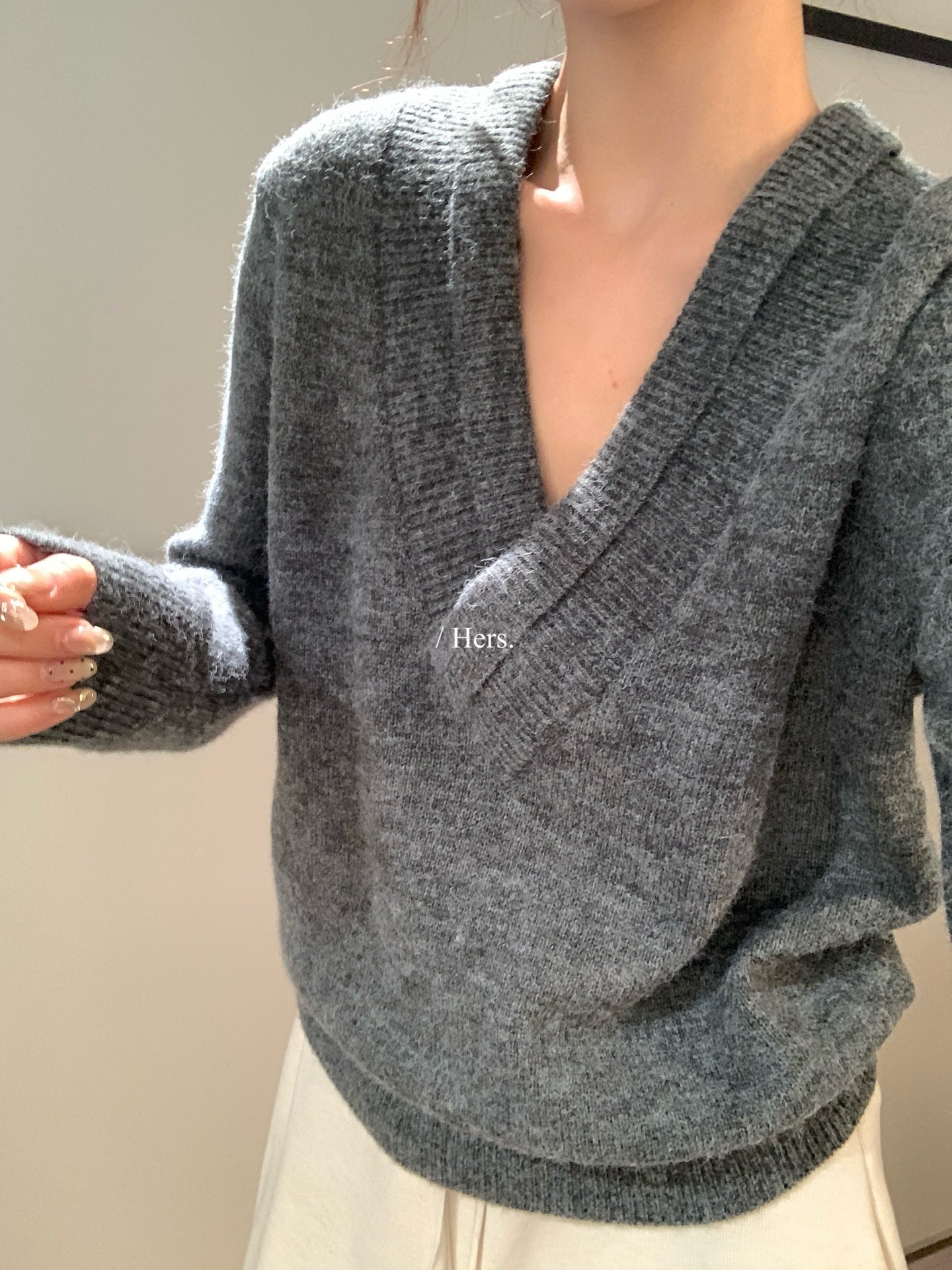 Hers -  V領毛衣   92622#