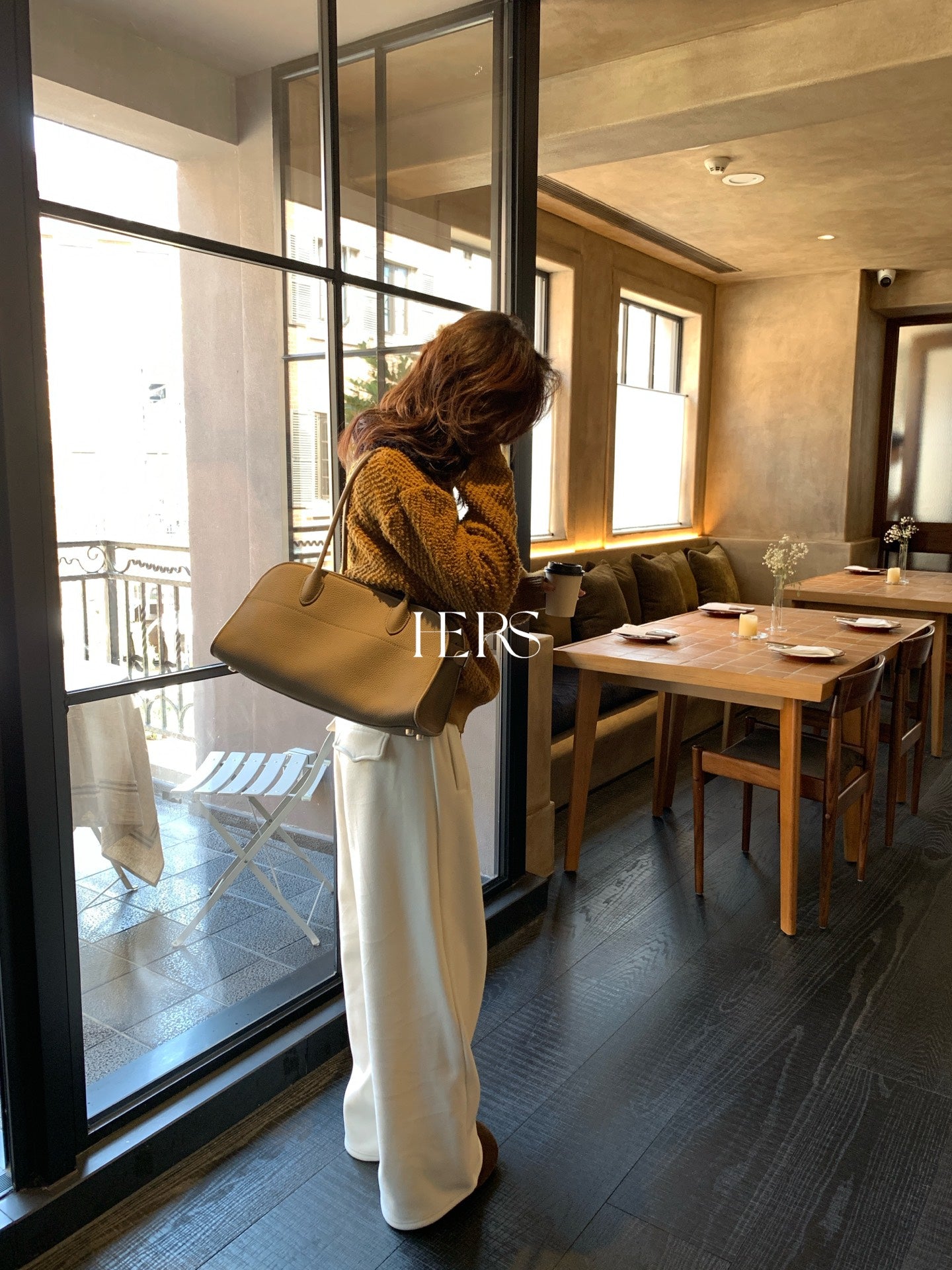 seeUbye - 好版型!加絨加厚紙片直筒褲  92803#