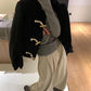 HERS>牛角扣呢子外套2色 8502#