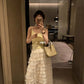 HERS> 簡約花邊帶BRA吊帶背心 20577#