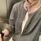 METWO> 灰拼粉棒球外套 2101#