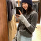 METWO> 拼色軟糯毛衣 #2225#