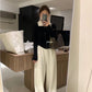 METWO>毛領拉鍊小外套 8635#