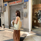 Hers - 橘調亞麻懶人褲   80464#