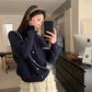 HERS> 韓代格子扣毛衣 #10384#