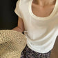 HERS> 8色百搭U領基礎T 9523#
