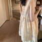 HERS> 復古花紋深V衫 21012#