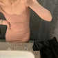 METWO> 私服面料定制粉吊帶裙sml 1240#