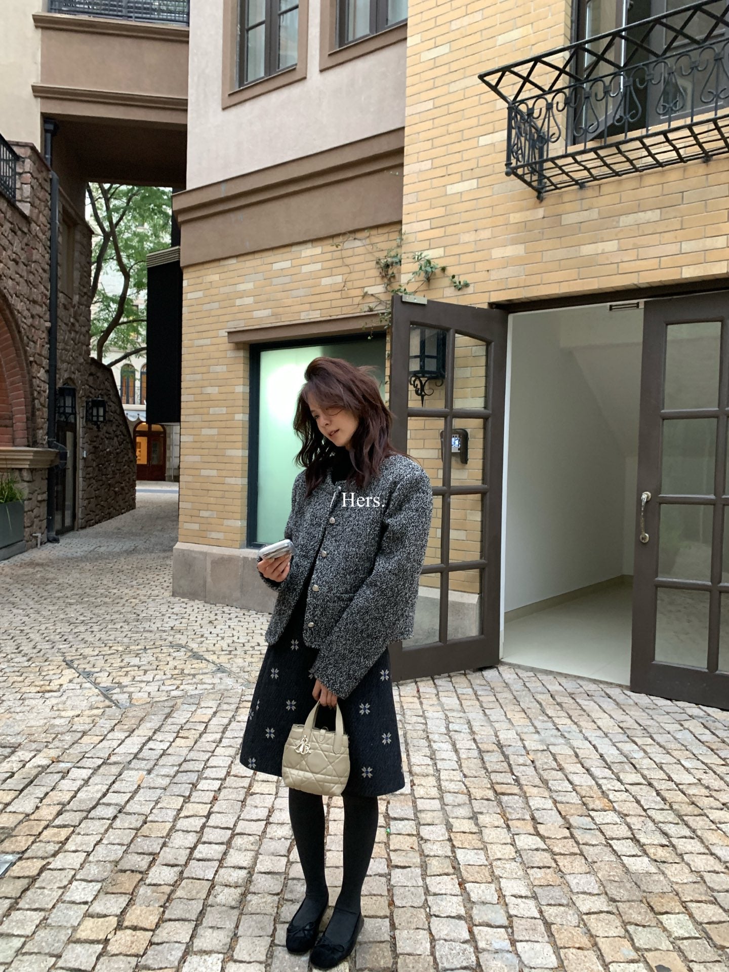 Hers - 羽絨小香風外套  92613#