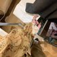 METWO>一字肩 碎花奶昔荷花衫 SY7001#