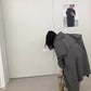 HERS> 休閒連帽長款風衣  92049#