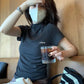 HERS>#微領扭摺T 0964#