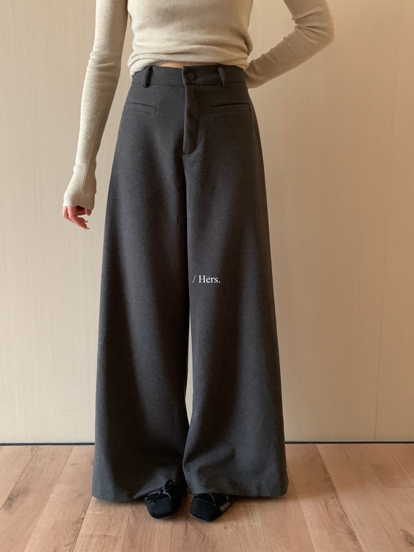 Hers -  毛呢西褲  92540#