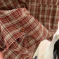 LEMON> 落肩棉布格紋襯衫 9109#