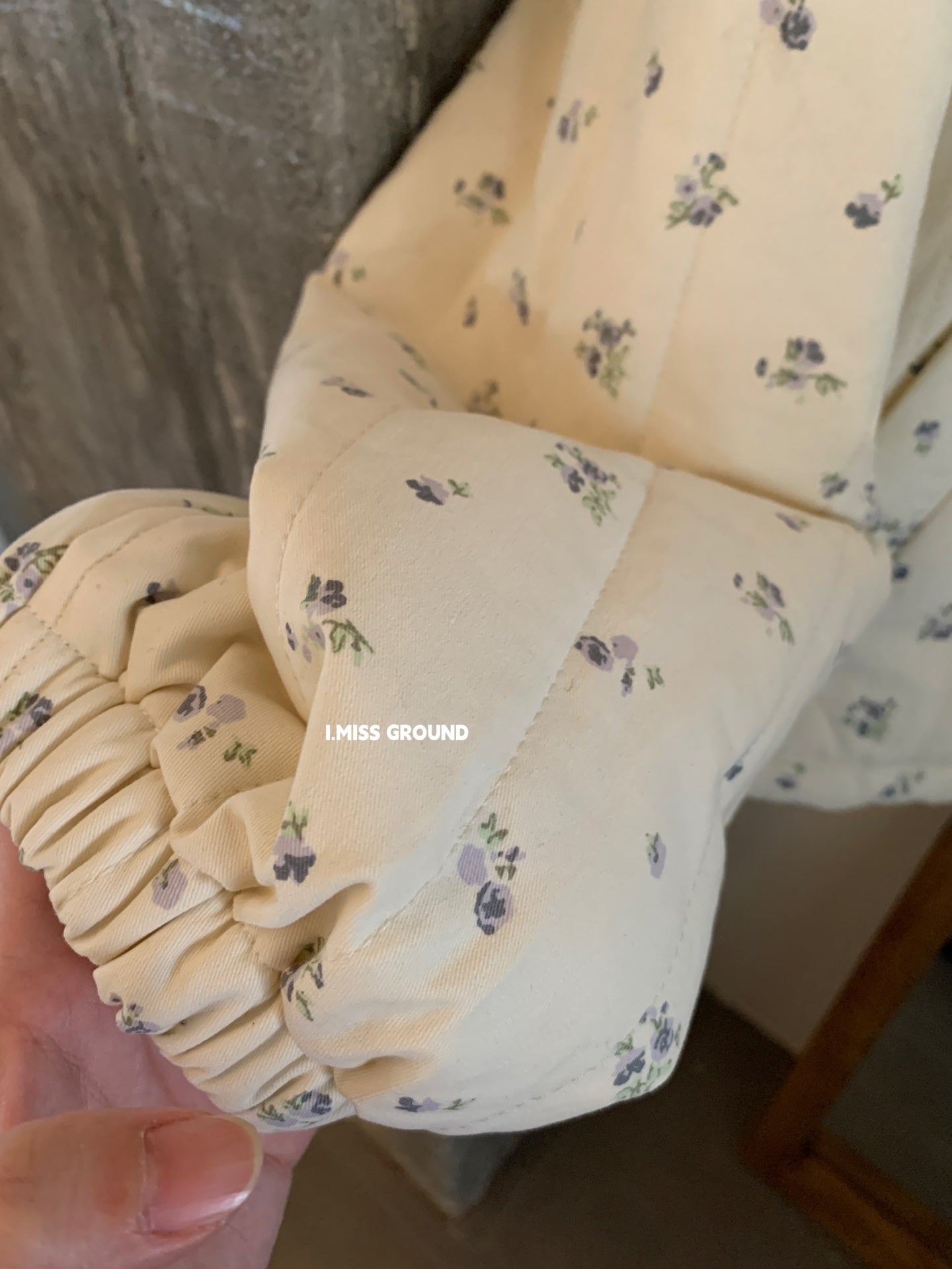 I MISS - 氣質花花棉服  80812#