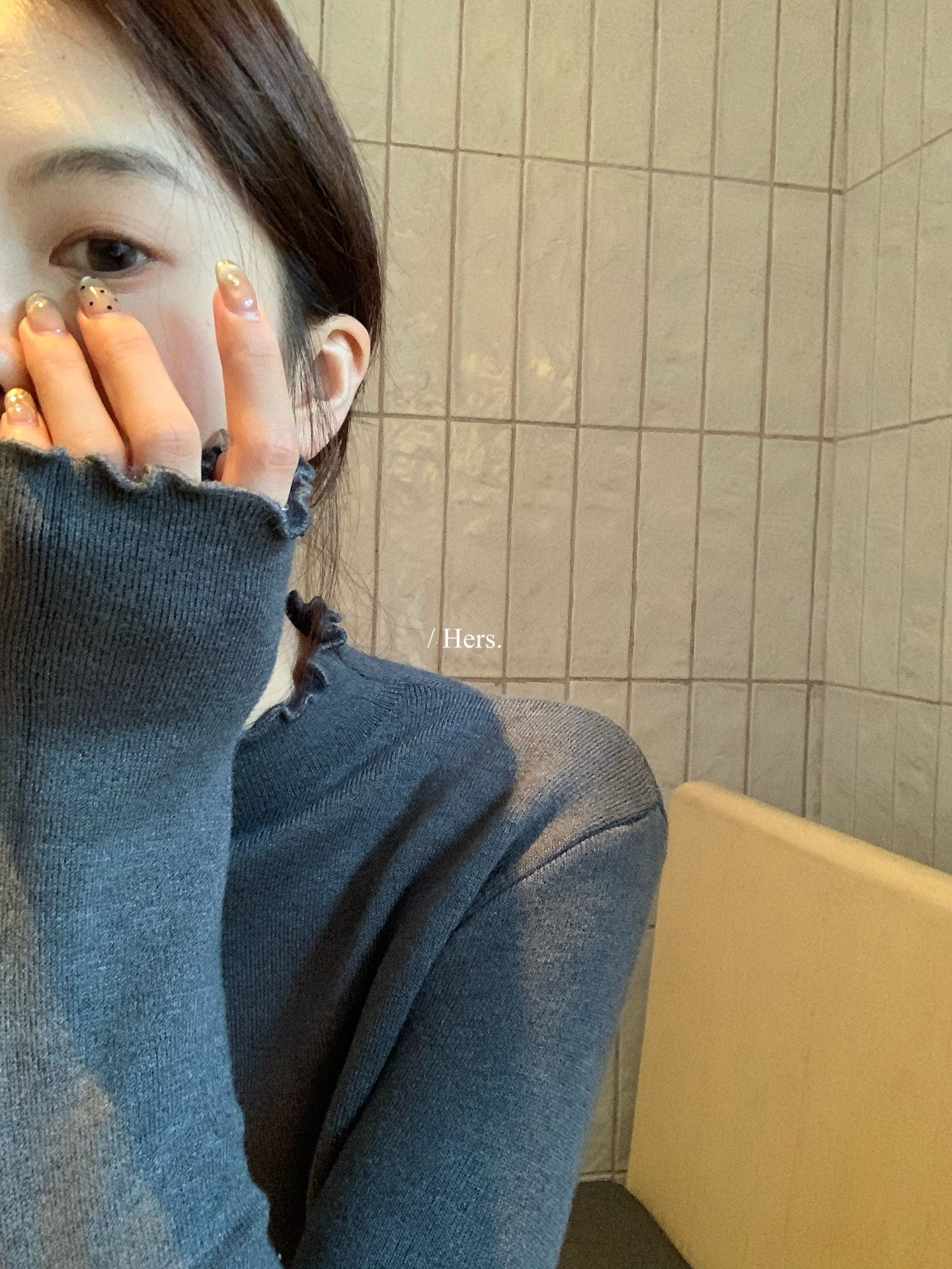 Hers - 一體絨暖爐木耳邊打底   92671#