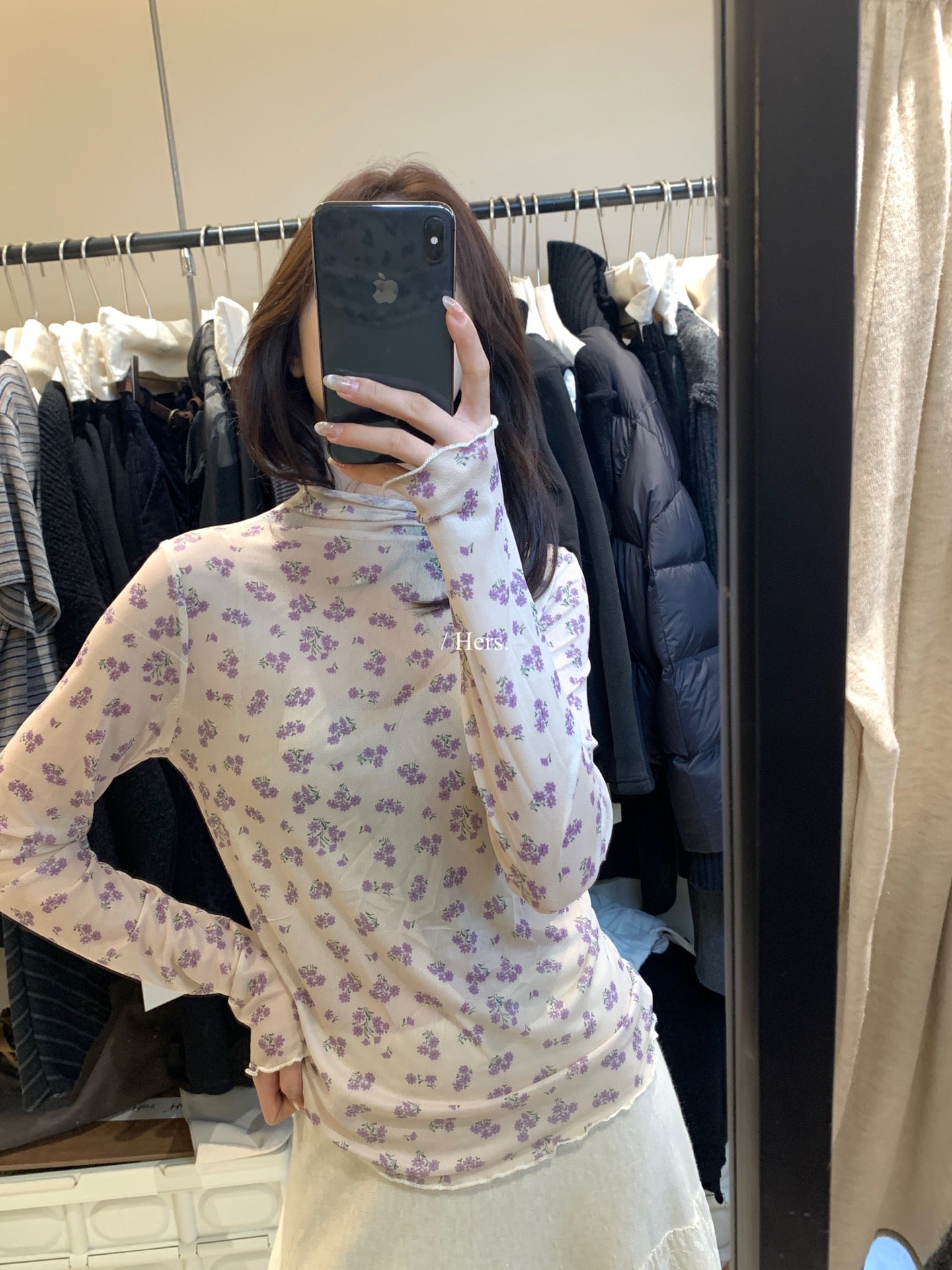 HERS - 碎花打底衫  92518#