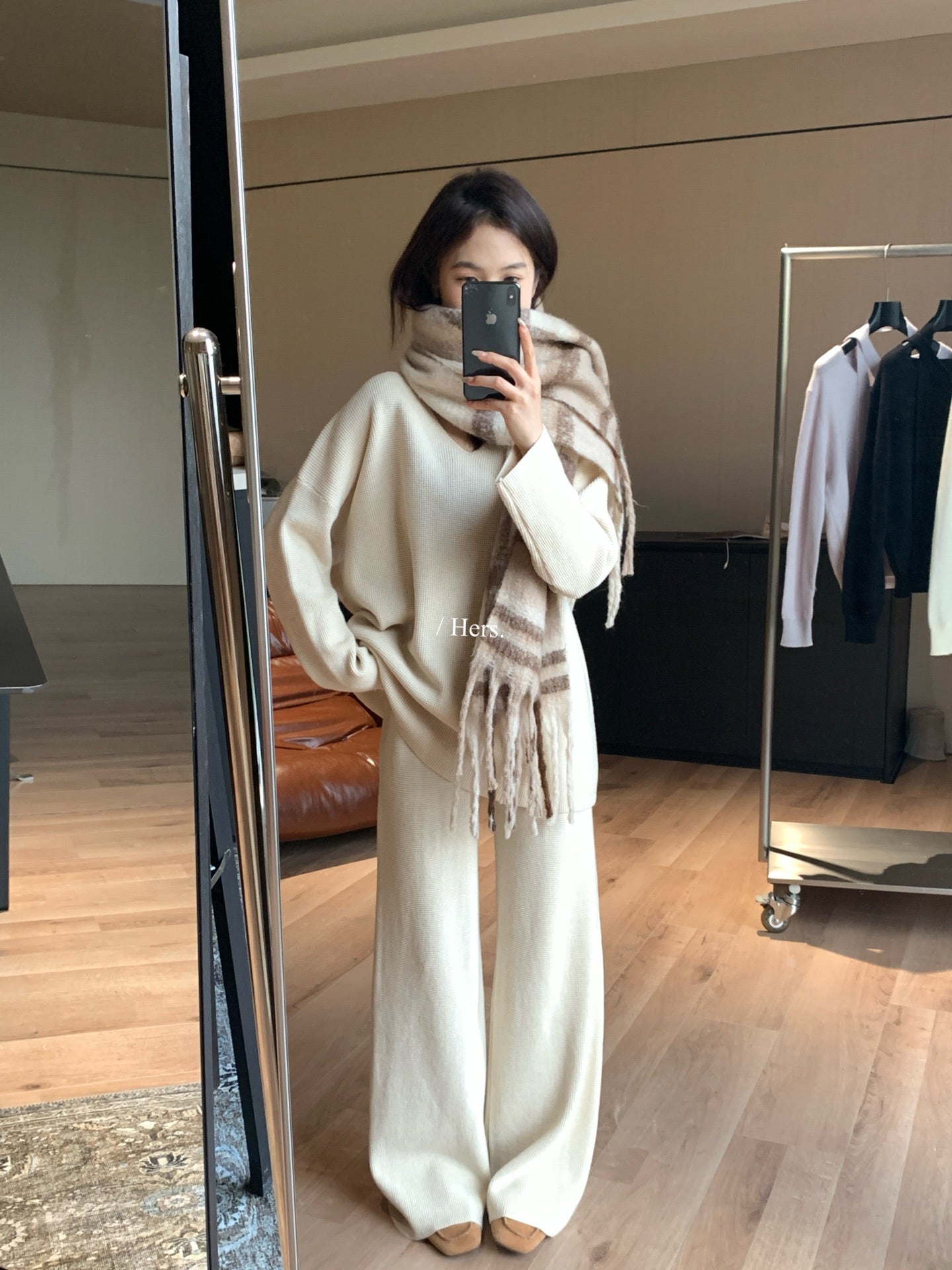 HERS - 華夫格慵懶套裝  92601#