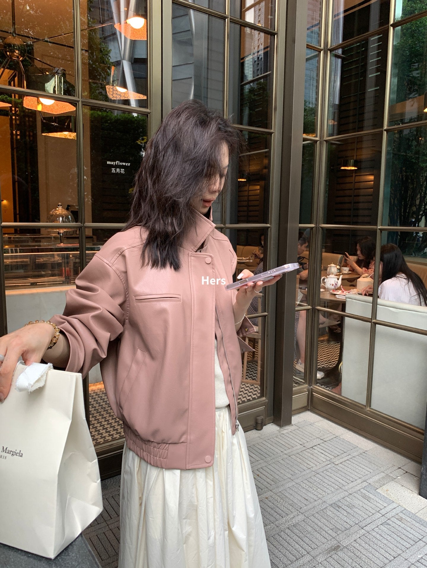 Hers - 經典皮夾克  92067#