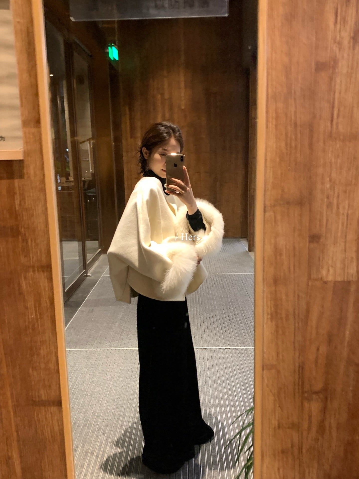 Hers - 重工雙面羊毛外套  92631#