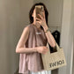 HERS> 簡約麻料無袖上衣 20666#