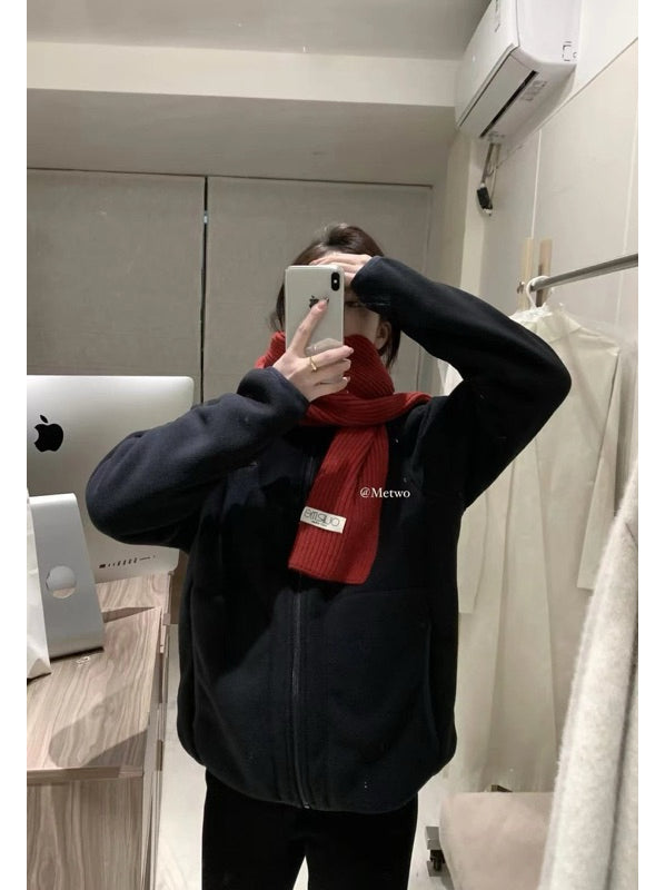 METWO> 島國雙面發熱絨外套 2265#