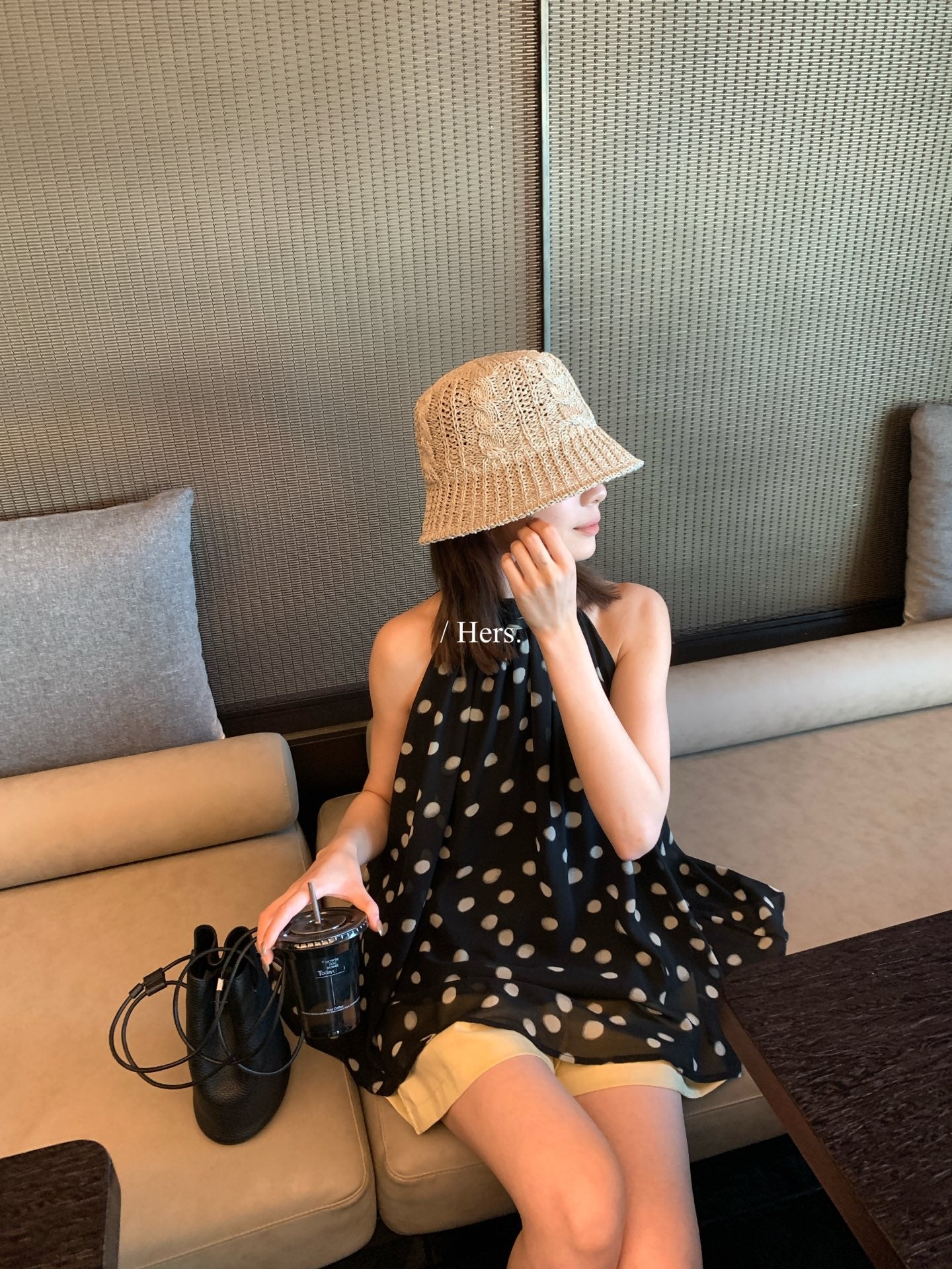 Hers - 貴氣波點小衫    80763#