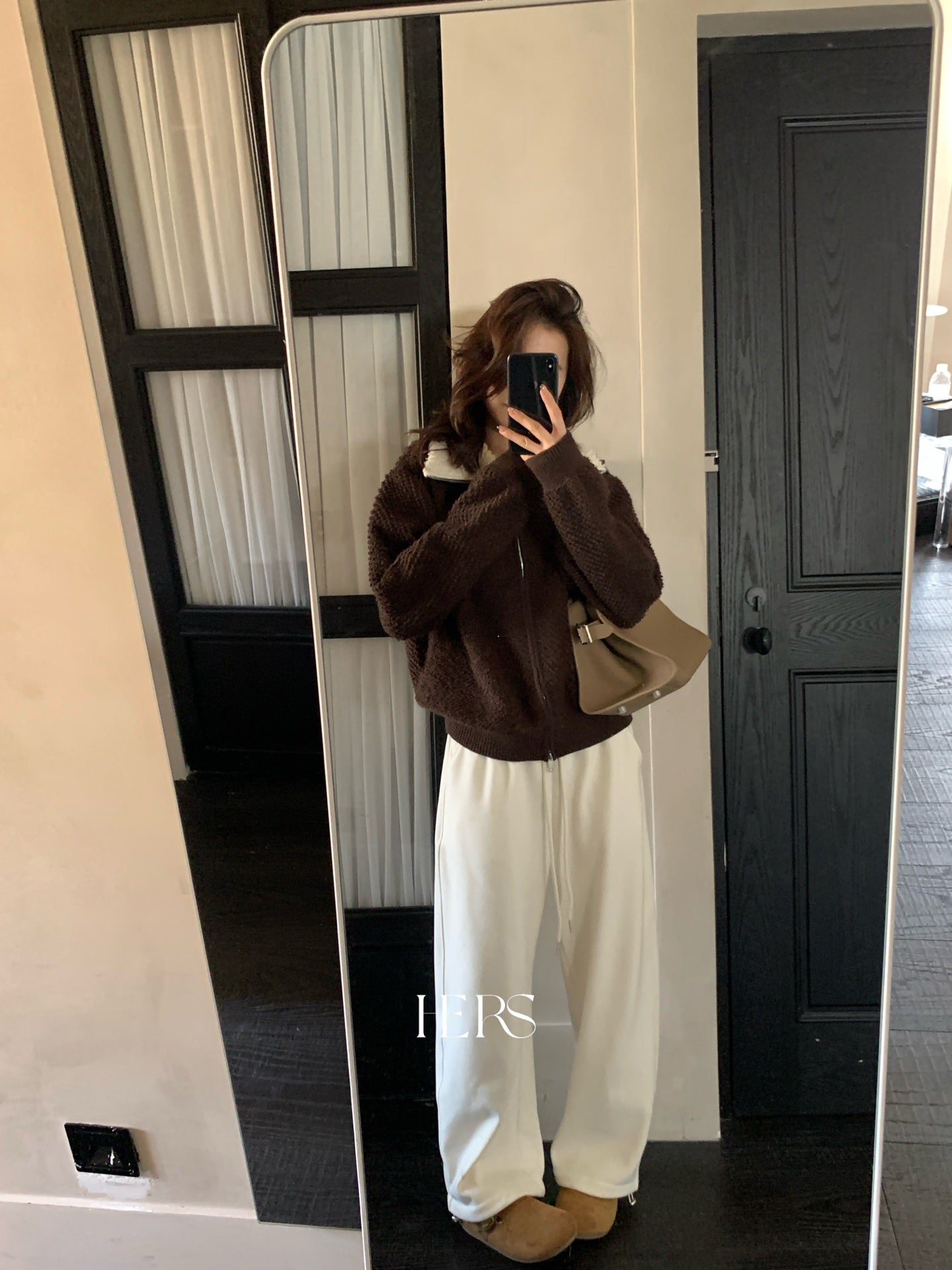 seeUbye - 撞色領口兩穿毛衣 92786#