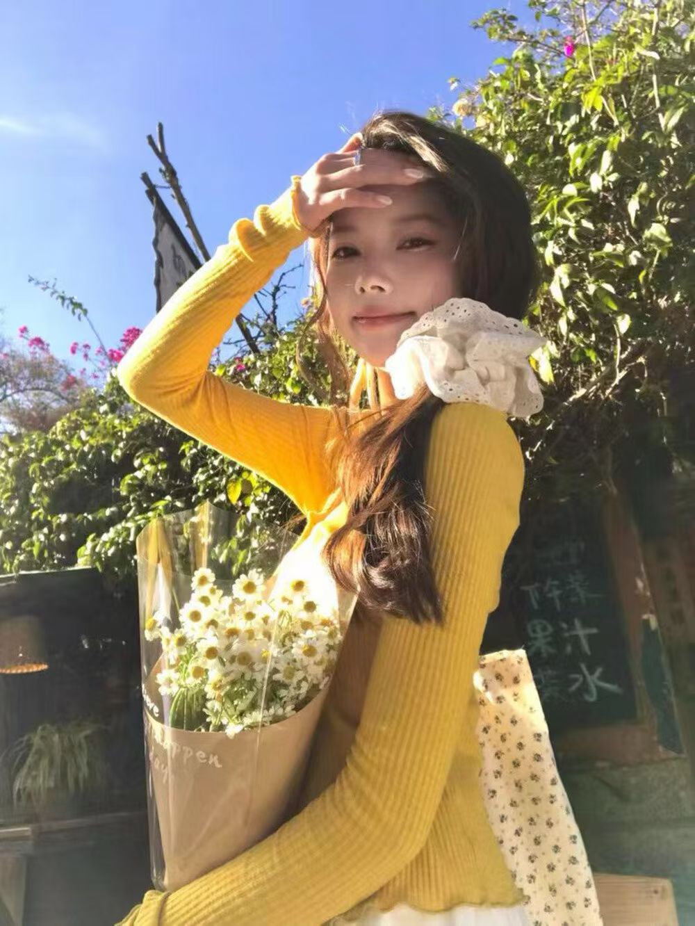 YJ - 木耳邊開衫&蕾絲針織小吊帶&休閒半裙3件套   9931#