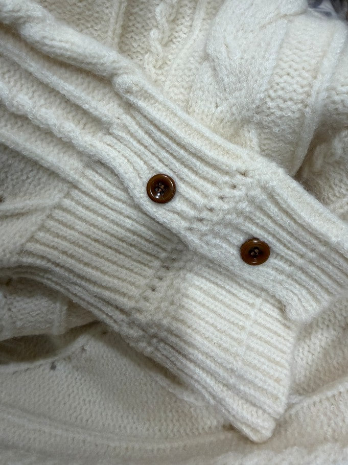 YJNN -  麻花翻領毛衣  438#