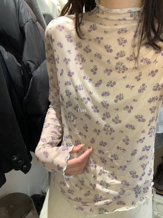 HERS - 碎花打底衫  92518#