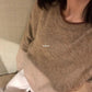 HERS> 領口撞色輕毛衣 10287#