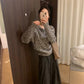 HERS> 復古立體毛衣8179#
