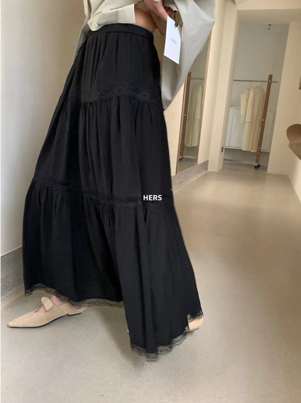 HERS> 簡約拼接蕾絲裙 20261#