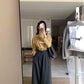 HERS> 設計款花邊襯衫&小香風百摺裙 10055#0992#