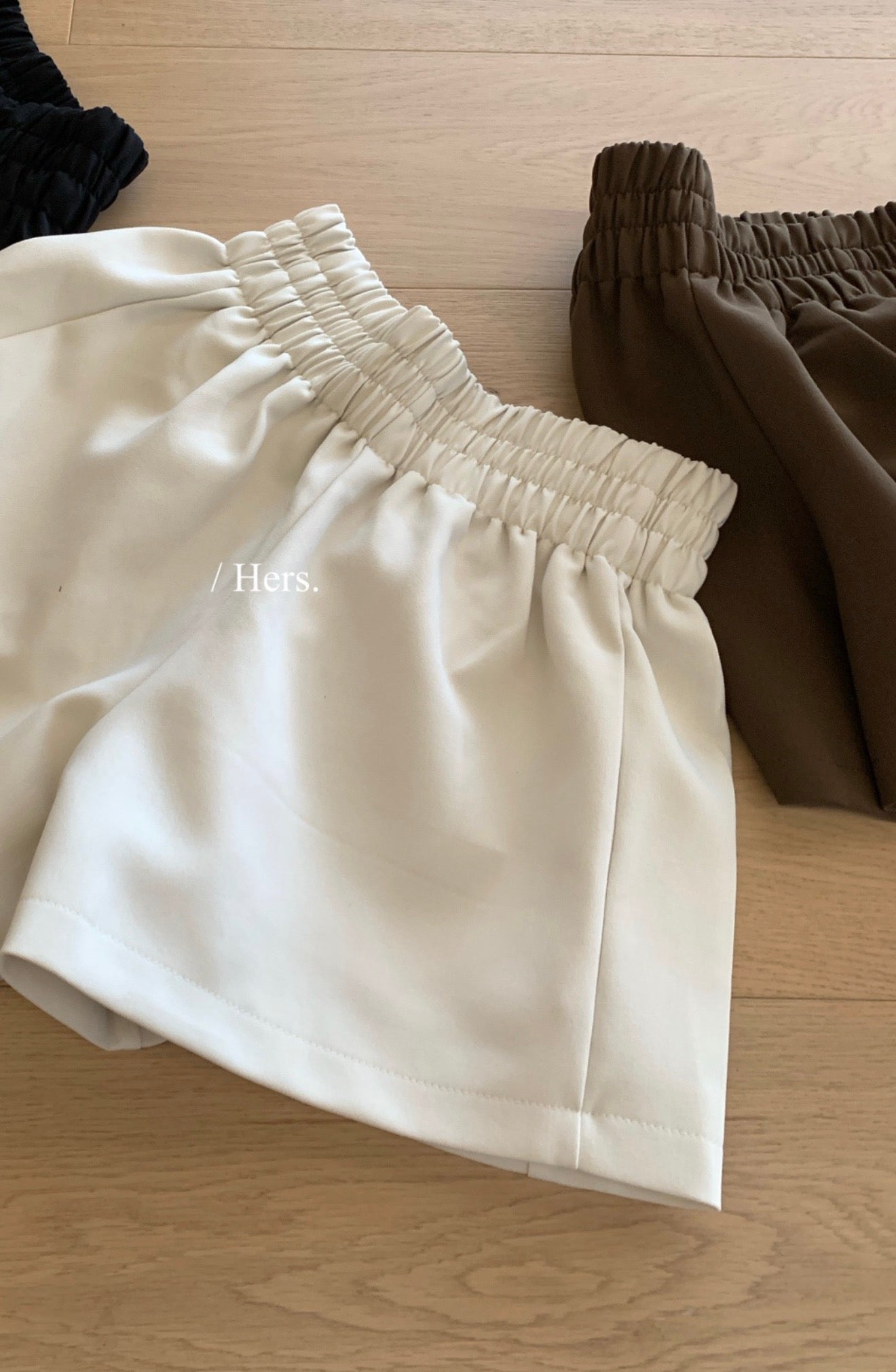 Hers - 休閒寬版短褲   80516#