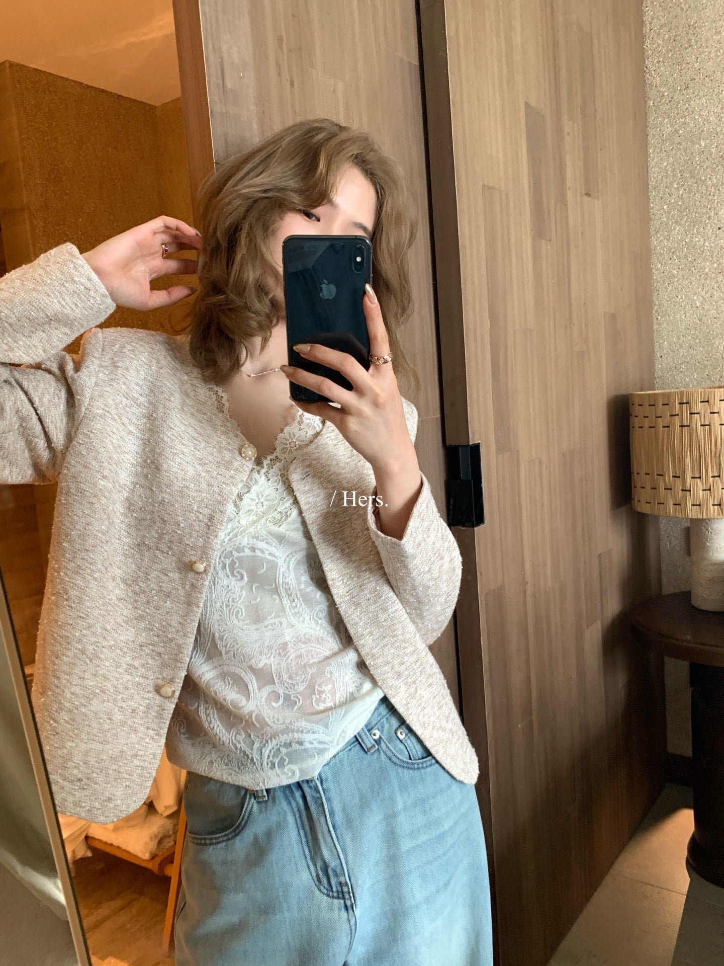 Hers - 肌理感小香外套   80262#