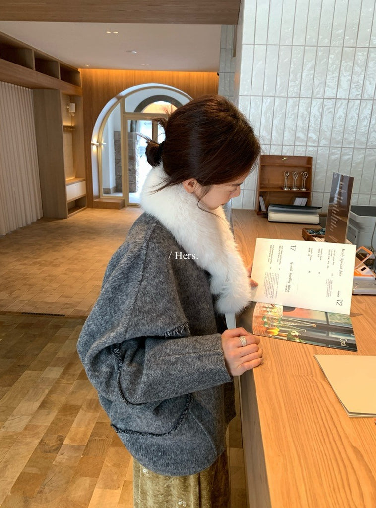 seeUbye - 雙面細羊毛外套 92667#