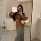 HERS>後綁帶襯衫+羊絨裙 8060#