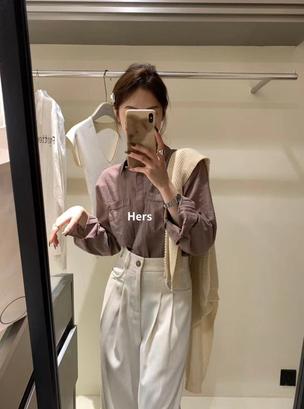HERS> 棉麻西裝褲 9192#