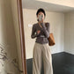 HERS> 氣質V領針織開衫 10035#
