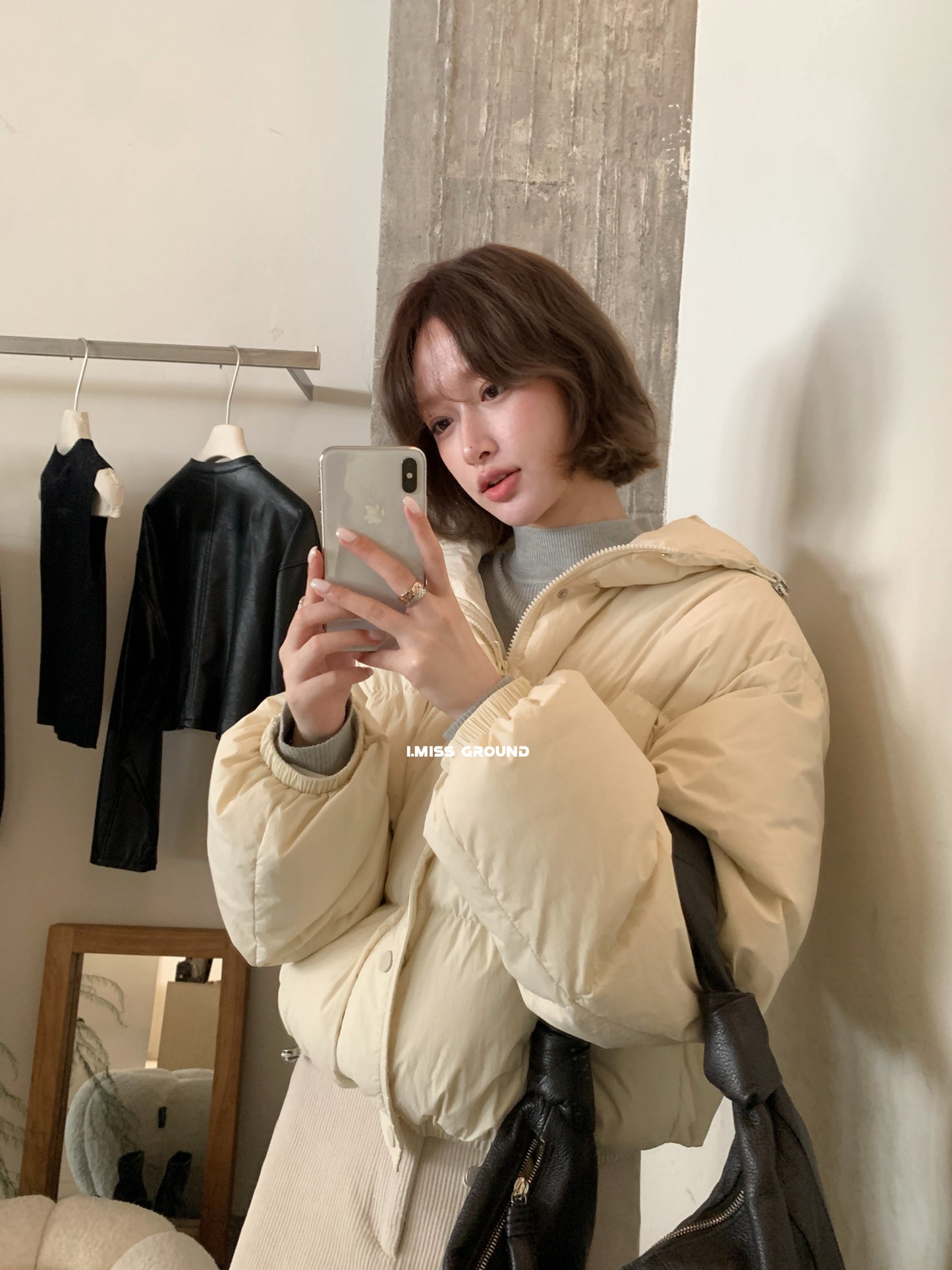 i miss - 百搭連帽羽絨服 31121#
