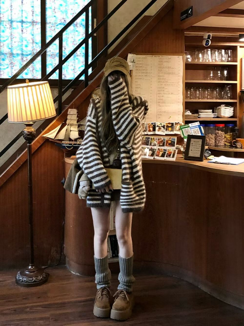 YJNENE - 慵懶毛衣外套  951#