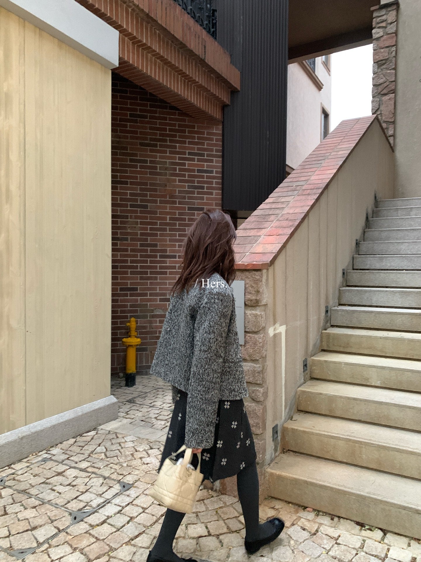 Hers - 羽絨小香風外套  92613#