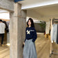 HERS>  造型感毛呢氣球半裙 10510#