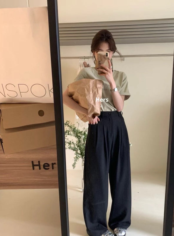 HERS> 棉麻西裝褲 9192#