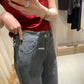 HERS> 2色直條紋牛仔褲 20442#