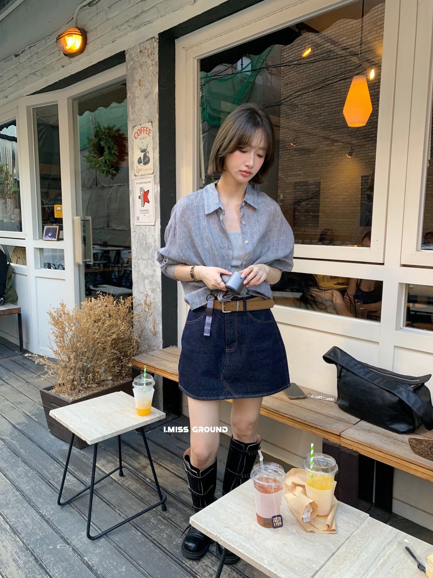 i miss - 苎麻天絲襯衫  3029#