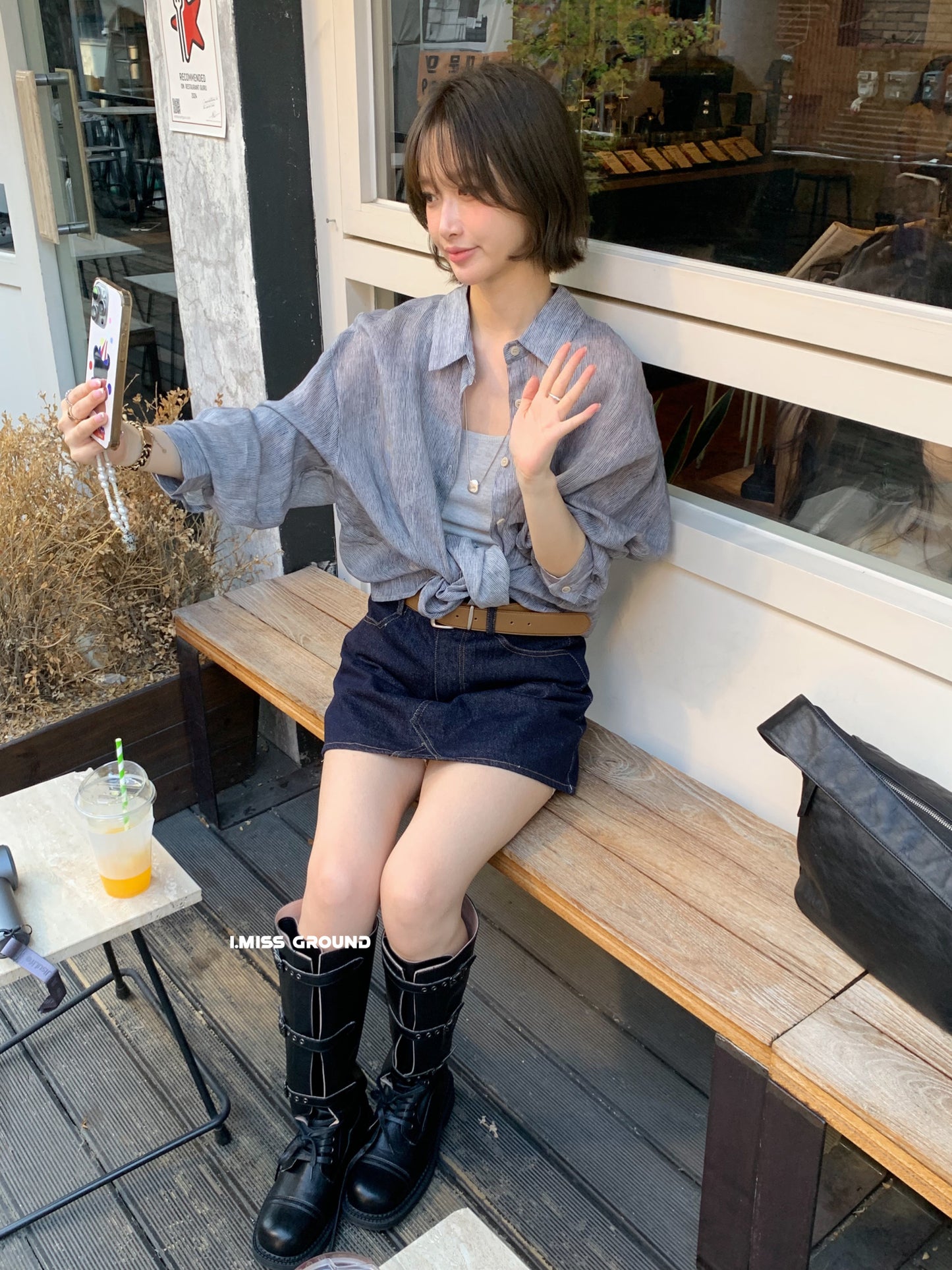 i miss - 苎麻天絲襯衫  3029#