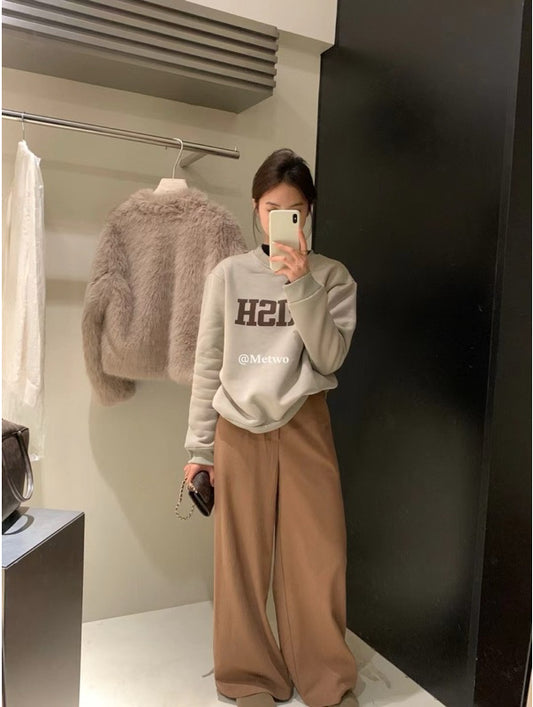 METWO>美式加絨衛衣 8609#